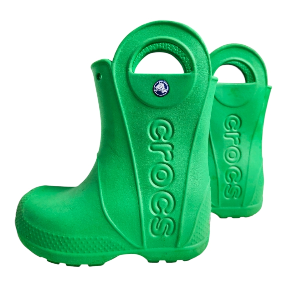 Crocs Kids' Green Rain Boots